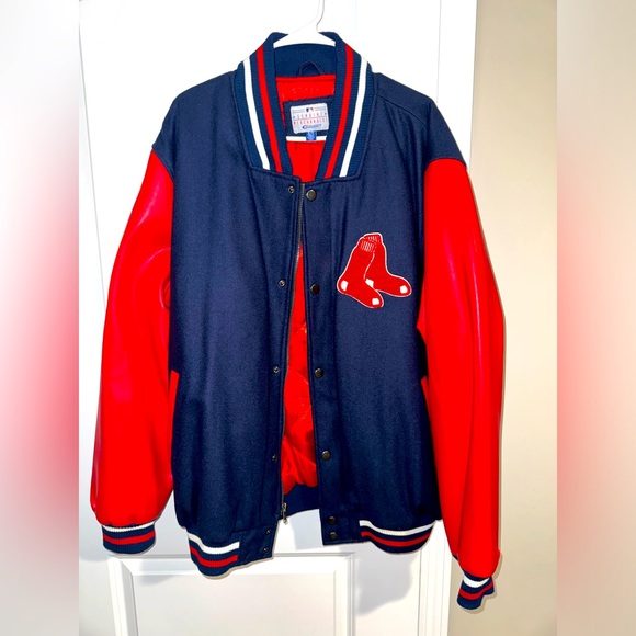 “Vintage” Boston Red Sox Letterman Leather Jacket in MINT condition!!!!! - Picture 1 of 6